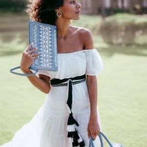 Intricately Embroidered Wristlet - Aman Clutch